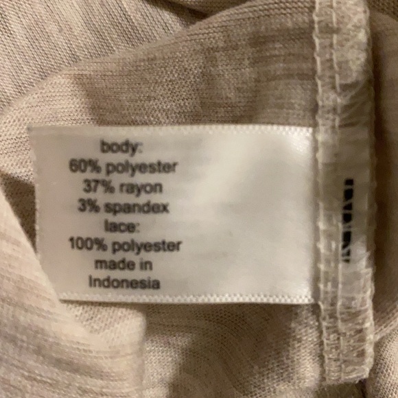 Lane Bryant Cream Short Sleeve Top - Picture 5 of 7